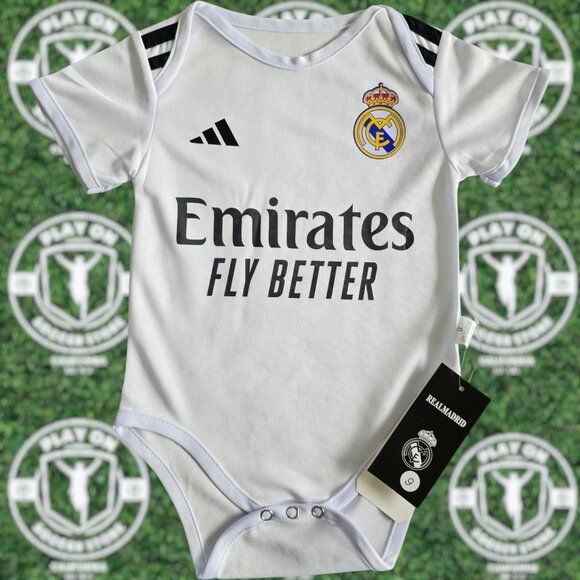 Baby Real Madrid 25/26 Home Bodysuit - Picture 1 of 3